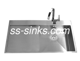 304SUS lavandino di cucina di acciaio inossidabile Topmount con il foro di rubinetto a 36*20 pollici