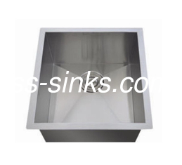OEM Undermount Stainless Steel Cucina Sink 14-1 / 2 * 17 'Interior Size Single Bowl Con Drainboard