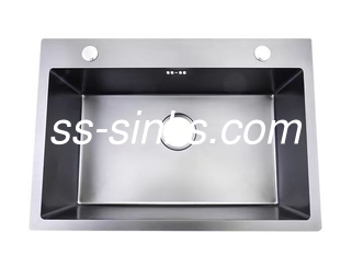 Finitura polacca Topmount Lavabo da cucina con 1 vaschetta OEM Dimensioni esterne incluse