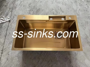 Forma di scodella rettangolare Top Mount Sink in acciaio inossidabile Finitura satinata Pesante
