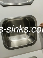 spazzolato ss201 Piccolo vassoio singolo Undermount Acciaio inossidabile lavello da cucina