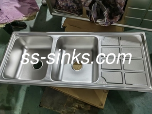 Accessori per colander inclusi grembiule Sink da cucina in acciaio inossidabile con lavandino