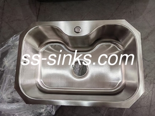 SUS304 Sink in acciaio inossidabile di livello di cucina con scaricatore resistente alla corrosione