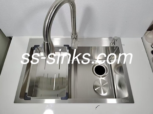 Installazione in acciaio inossidabile Single Bowl Sink per la ristrutturazione della cucina quadrata