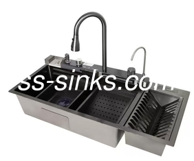 Accessori della griglia inclusi 18/10 Cromo/nickel angolo Stainless Steel Lavello da cucina
