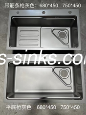 1 vaschino da cucina con 18/10 cromo/nickel in acciaio inossidabile