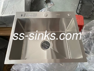 K-20000 Lavabo da cucina topmount con 1 foro del rubinetto e profondità della ciotola di 21 cm