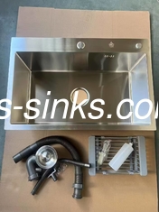 2 vasche in acciaio inossidabile doppio vaschetto Sink Overflow incluso per una facile manutenzione