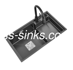 Bagno da cucina in acciaio inossidabile per angolo moderno La combinazione perfetta di stile e funzionalità con hardware di montaggio incluso