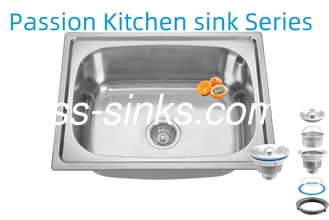 21cm profondità della ciotola grembiule acciaio inossidabile lavandino da cucina 3,5 pollici di drenaggio apertura per le prestazioni