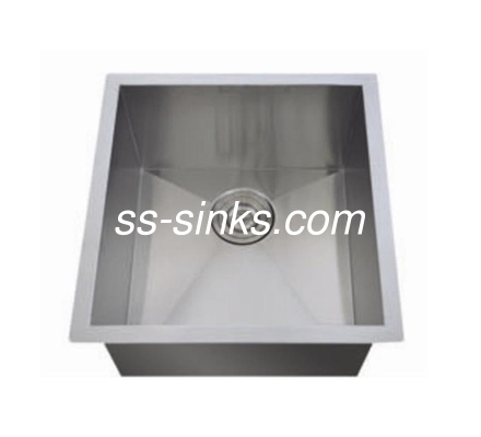 OEM Undermount Stainless Steel Cucina Sink 14-1 / 2 * 17 'Interior Size Single Bowl Con Drainboard