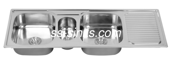 Cucina in acciaio inossidabile angolo vasca lavandino profondità 9 pollici e cestino per il design della cucina moderna