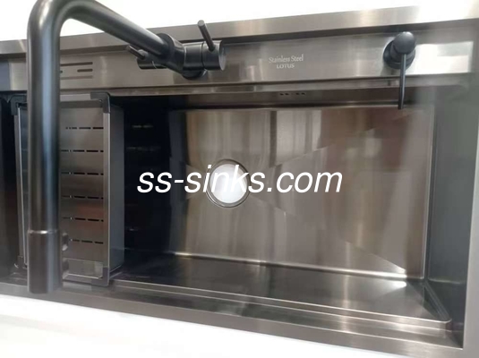 304 Acciaio Single Big Bowl Workstation lavandino da cucina artigianale