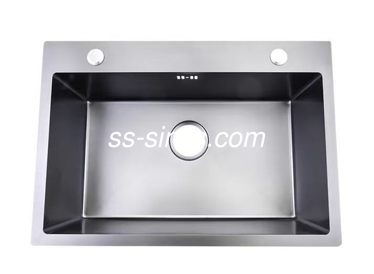 Finitura polacca Topmount Lavabo da cucina con 1 vaschetta OEM Dimensioni esterne incluse