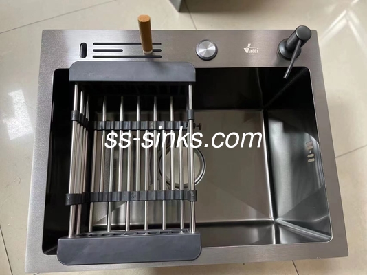 Finitura polacca Topmount Lavabo da cucina con 1 vaschetta OEM Dimensioni esterne incluse