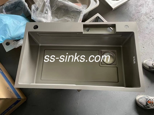 Forma di scodella rettangolare Top Mount Sink in acciaio inossidabile Finitura satinata Pesante