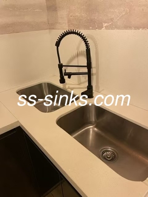 Casinò Undermount Acciaio inossidabile Cucina Lavabo 220mm profondità per fornitori Lavabo e Prodotto profondità 220mm