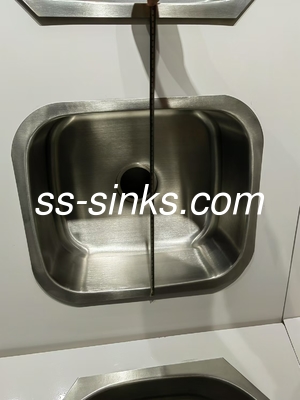 spazzolato ss201 Piccolo vassoio singolo Undermount Acciaio inossidabile lavello da cucina