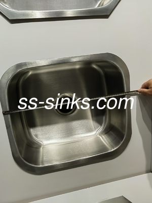 spazzolato ss201 Piccolo vassoio singolo Undermount Acciaio inossidabile lavello da cucina