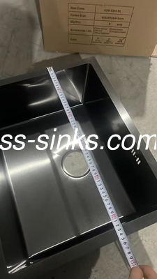Sink da cucina in acciaio inossidabile con scaricatore facile da pulire e materiale resistente
