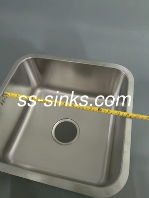 Apron cucina in acciaio inossidabile vasca singola lavandino forma quadrata e scaricatore resistente alla corrosione