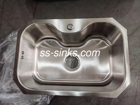 SUS304 Sink in acciaio inossidabile di livello di cucina con scaricatore resistente alla corrosione