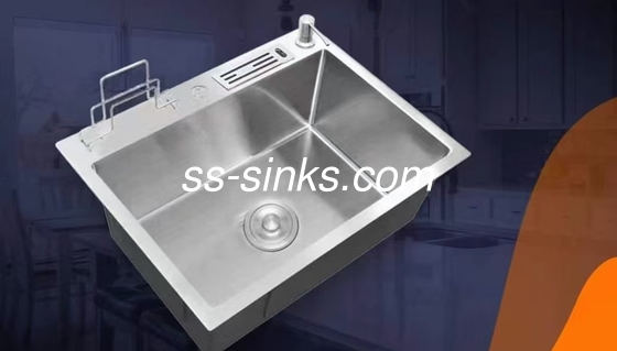 Installazione in acciaio inossidabile Single Bowl Sink per la ristrutturazione della cucina quadrata