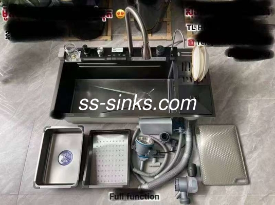 Accessori della griglia inclusi 18/10 Cromo/nickel angolo Stainless Steel Lavello da cucina
