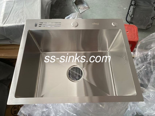 K-20000 Lavabo da cucina topmount con 1 foro del rubinetto e profondità della ciotola di 21 cm