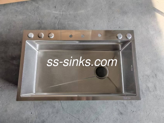 2 vasche in acciaio inossidabile doppio vaschetto Sink Overflow incluso per una facile manutenzione