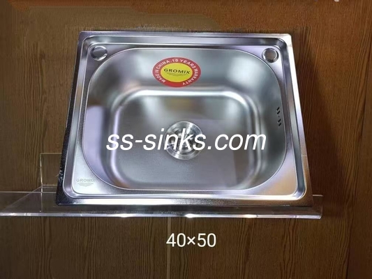 Topmount Lavello di cucina vasca singola con lavandino 30 x 17 pollici Uno o due fori per il lavandino di cucina con lavandino