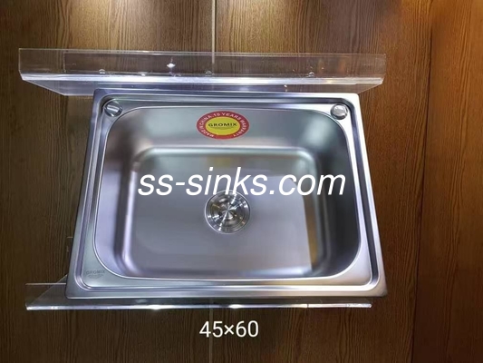 Topmount Lavello di cucina vasca singola con lavandino 30 x 17 pollici Uno o due fori per il lavandino di cucina con lavandino