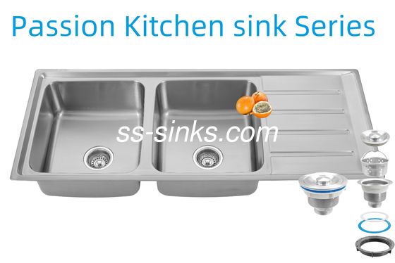 1200 X 500 mm angolo cucina in acciaio inossidabile lavandino posteriore scarico posizionamento per la vostra cucina ristorante