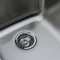 Doppio polacco dello specchio del lavandino di cucina della ciotola di 2 rubinetti sopra il contro tipo dell'installazione