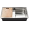 Scolatoio d'argento 1.2mm di acciaio inossidabile Matt Black Undermount Sink With