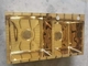 Calo della ciotola di Matte Black Kitchen Sink Double dell'oro dello specchio in 3.5mm