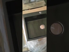 lavandino inossidabile di colore nero lavandino a mano topmount 110mm drenatore