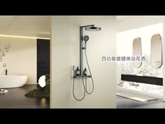 Bagno d'albergo doccia per pioggia inossidabile set lucidatura specchietto nero